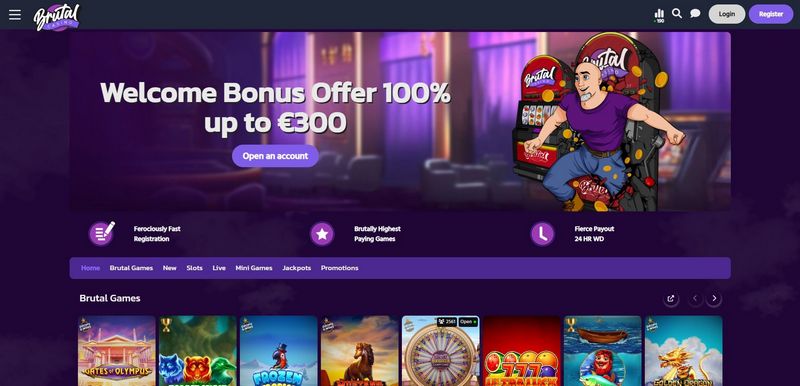 Avis sur le casino Brutal Casino